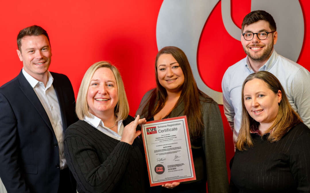 Cannon Fire Protection SP206 Award Accreditation Photo